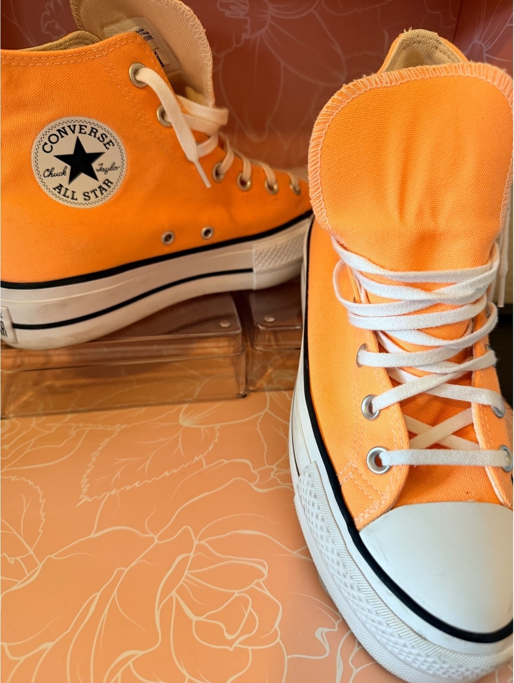 Converse Chuck Taylor All Star High Top Orange Sneakers